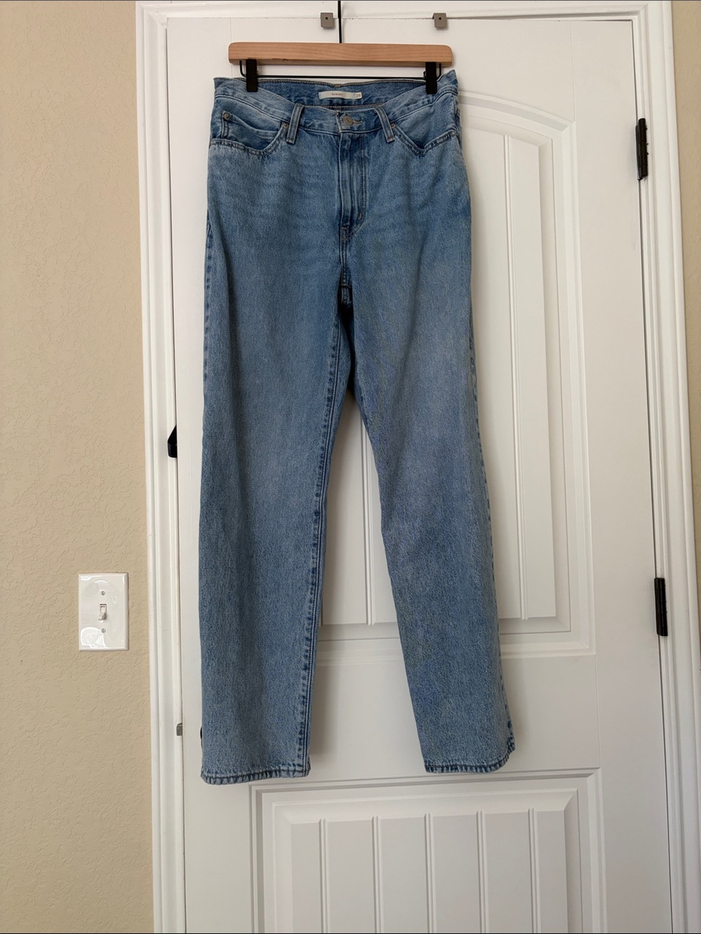 Levi's Women's Boyfriend Jeans in Light Blue Denim